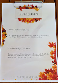 Menu du Airport Stendal Restaurant à Stendal