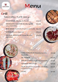 King Kimchi à Lisbon carte