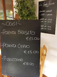 La Tenda Rossa à San Fedele Intelvi menu