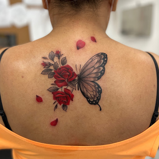 Explore amor fati tattoo ideas, creative tattoo ideas in Arlington Heights, available at Space Cat Tattoo
