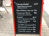 Menu / carte de Brutzelstube à Goslar