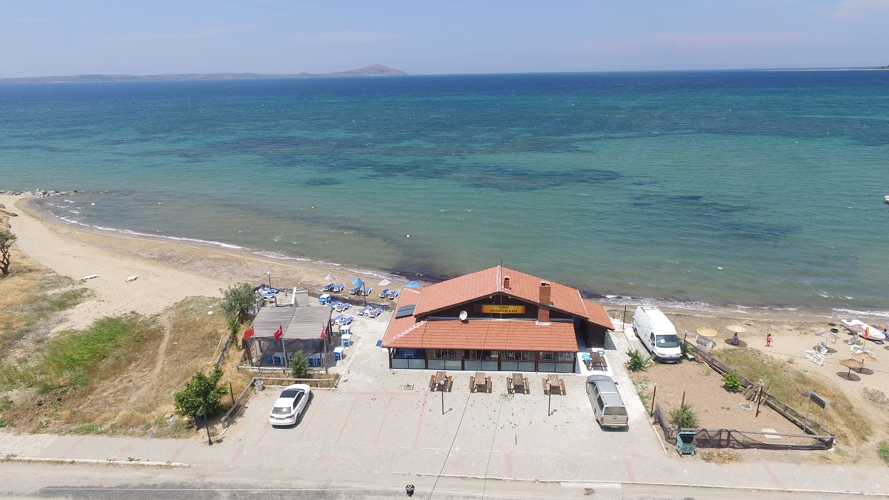 Geyikli Apero beach'in fotoğrafı parlak kum yüzey ile