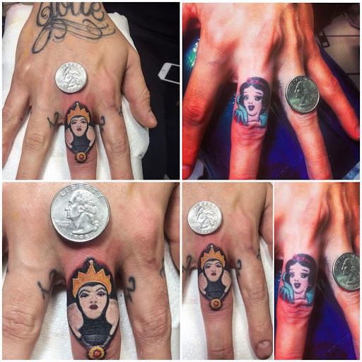 Explore hairline tattoo ideas, creative tattoo ideas in Fresno, available at Red Wave Tattoo & Art Gallery