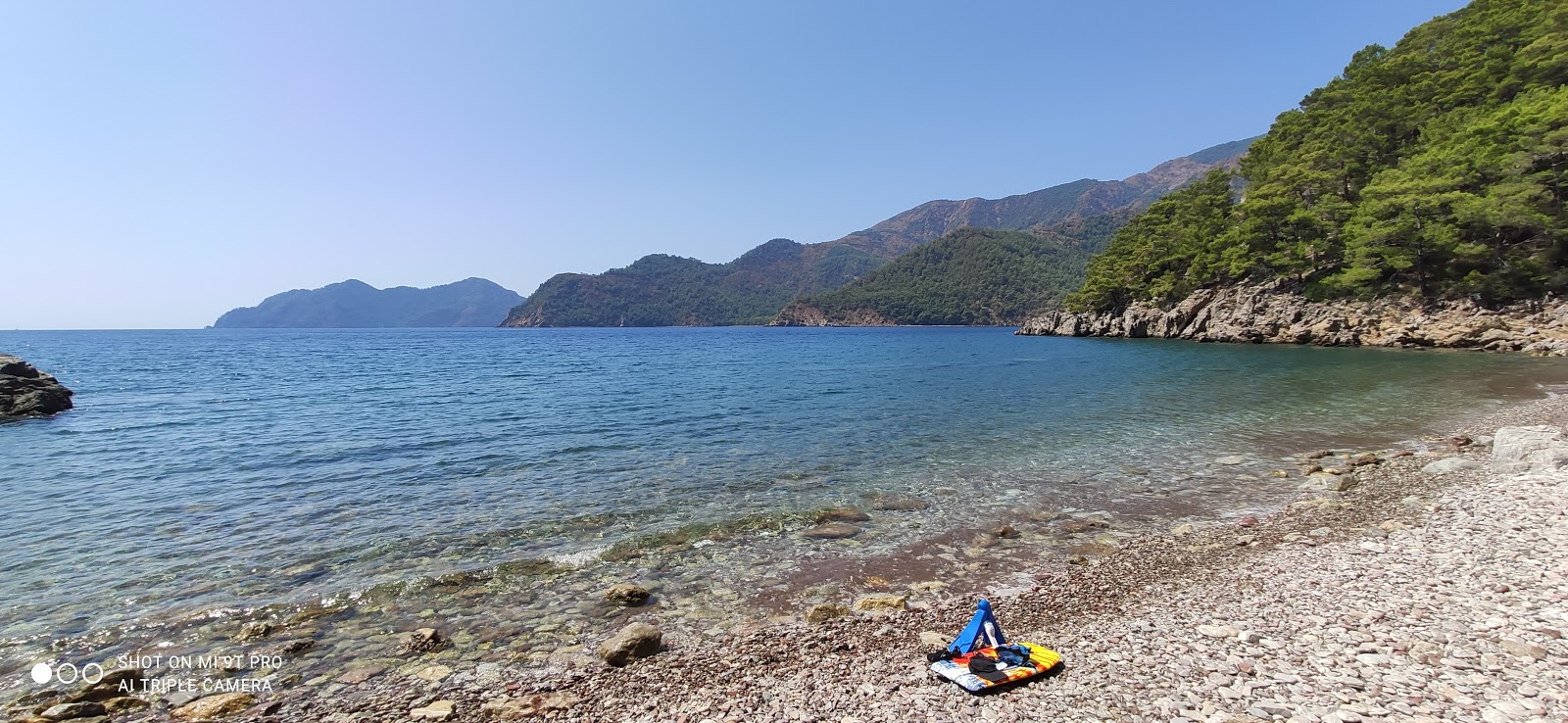 Foto von Ekincik beach mit beiger kiesel Oberfläche