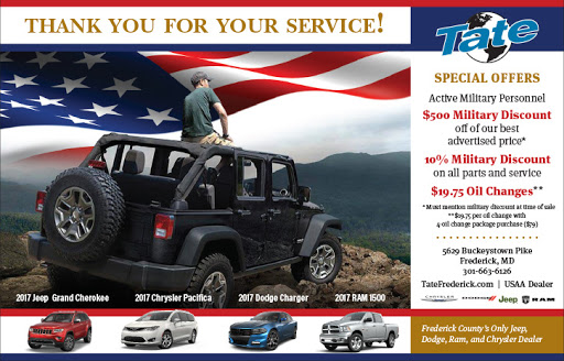 Jeep Dealer «Tate Chrysler Jeep Dodge Frederick», reviews and photos, 5629 Buckeystown Pike, Frederick, MD 21704, USA