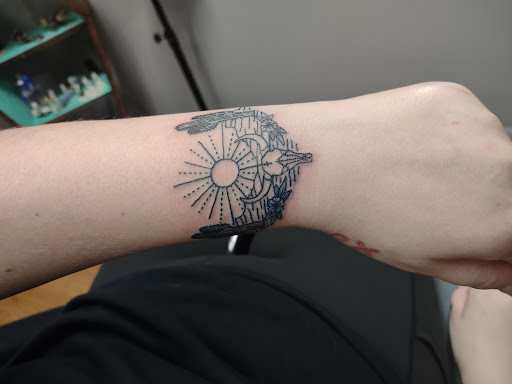 Explore maryland flag tattoo ideas, creative tattoo ideas in Williamston, available at Inkd Tattoo Parlor