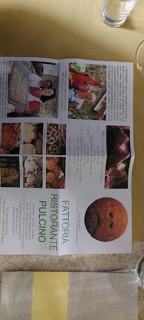 Fattoria Pulcino Ristorante à Montepulciano menu