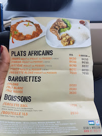 Menu du Foodside à Orléans