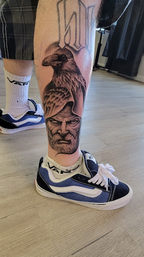 Explore evil clown tattoo ideas, creative tattoo ideas in Kalispell, available at Swindler Ink