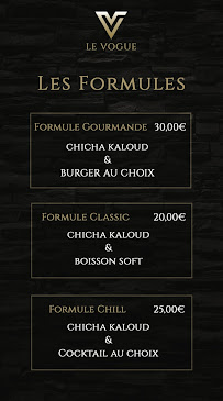 Restaurant halal Le vogue à Saint-Denis - menu / carte