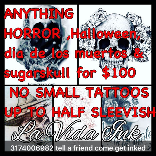 Tattoo Shop «La Vida Ink», reviews and photos, 4602 N Franklin Rd, Indianapolis, IN 46226, USA