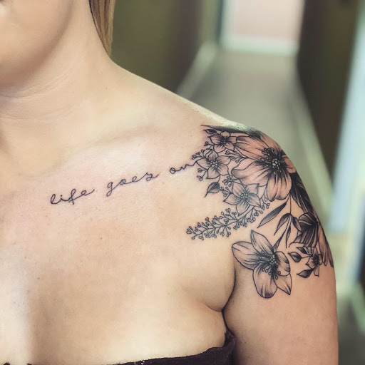 Explore tattoo gun ideas, creative tattoo ideas in Batavia, available at The Pretty Pin-Up Tattoo Parlor