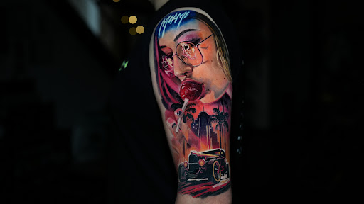 Explore boba fett tattoo ideas, creative tattoo ideas in Corona, available at Crop Circles Tattoo Studio