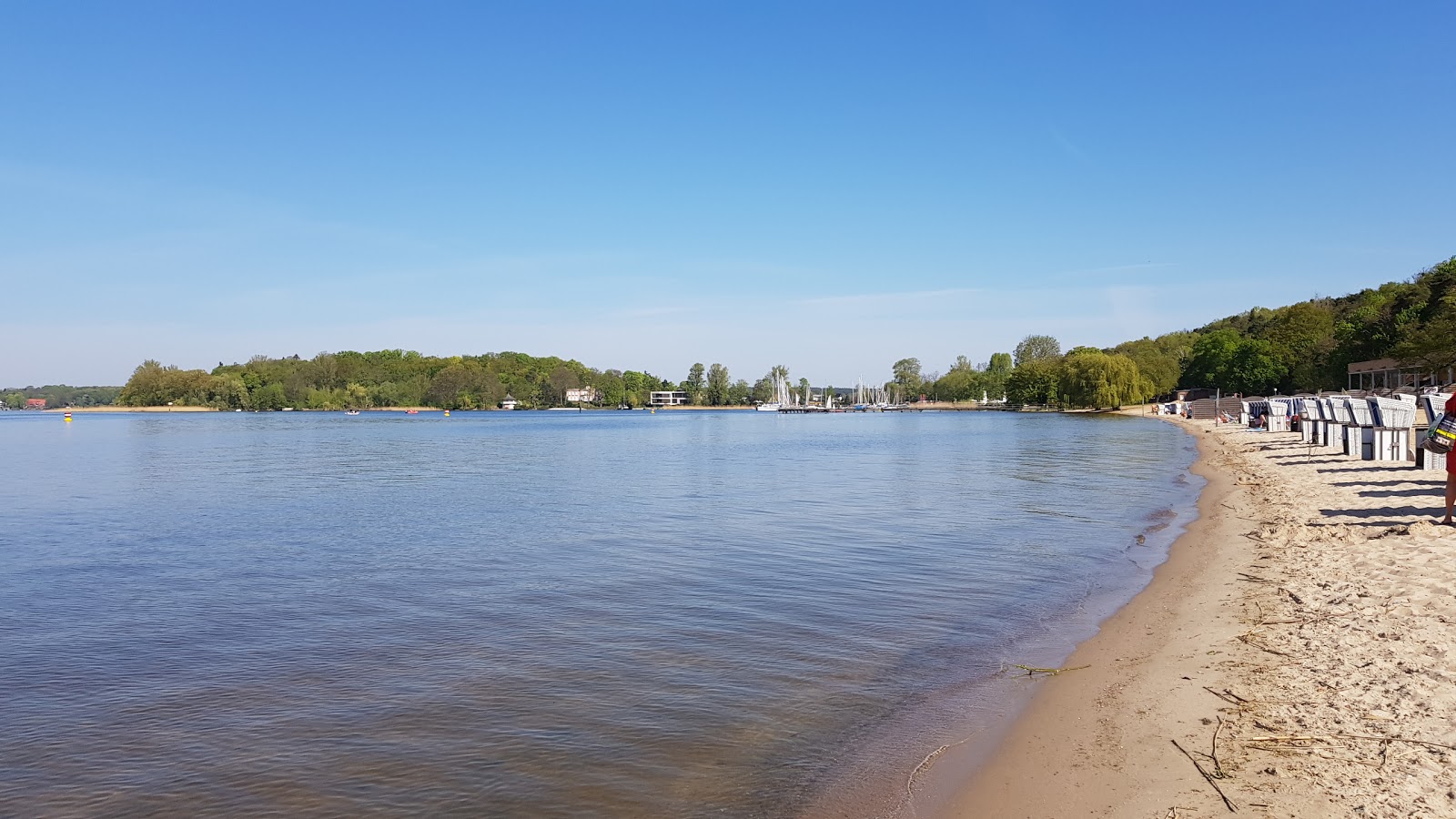 Photo of Wannsee Beach with turquoise pure water surface