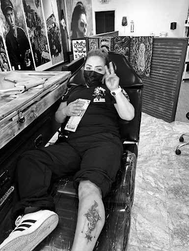 Explore skydiving tattoo ideas, creative tattoo ideas in Seymour, available at American Gypsy Tattoo Corp.