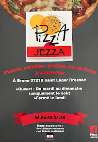 Menu / carte de Pizza Jezza à Saint-Lager-Bressac