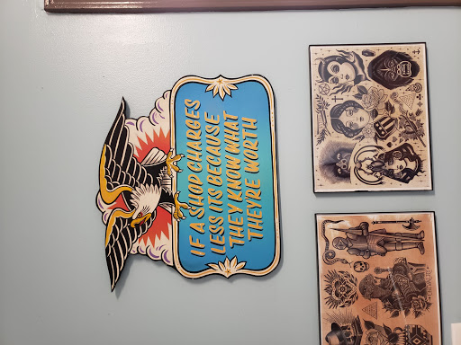 Explore peach tattoo ideas, creative tattoo ideas in Calhoun, available at A Sailors Grave Tattoo Parlor