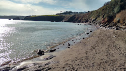 Photo de Saltern Cove entouré de montagnes