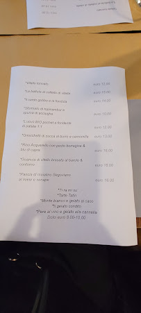 Caffè Bertaina Osteria à Mondovì carte