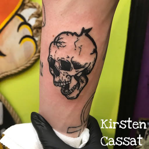 Explore ghostface tattoo ideas, creative tattoo ideas in Savannah, available at Tramp Art Studios