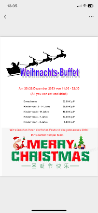 Gourmet Tempel à Kaiserslautern menu