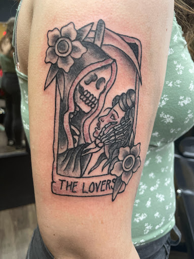 Explore princess crown tattoo ideas, creative tattoo ideas in Brooklyn, available at South Of Baltimore Tattoo