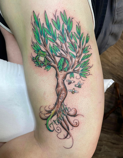 Explore glitter tattoo ideas, creative tattoo ideas in Rehoboth Beach, available at Homeward Tattoo and Body Piercing