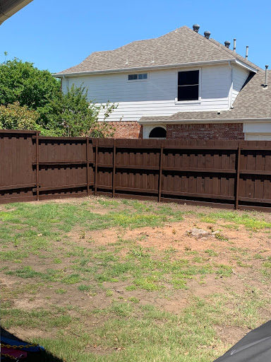 Texas Fence Staining