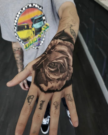 Explore patchwork tattoo ideas male, creative tattoo ideas in Hollywood, available at Sacred Eye Tattoos