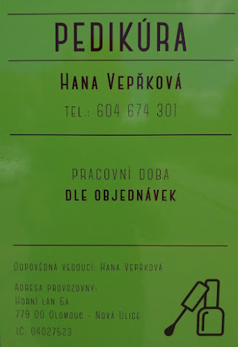 Pedikúra Hana Vepřková - Kosmetický salón