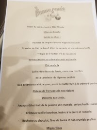 Restaurant L'escale à Honfleur menu