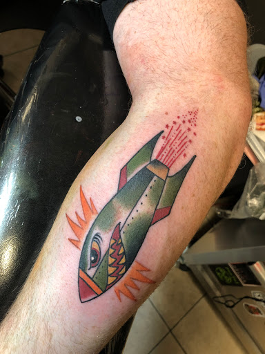 Explore black cat tattoo ideas, creative tattoo ideas in Myrtle Beach, available at Elite Ink Tattoos of Myrtle Beach