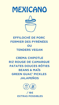 Mamaona à Montpellier menu