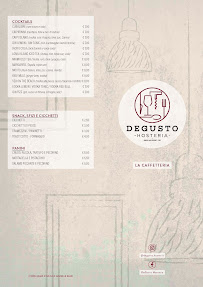 Carte du DEGUSTO Hosteria à Venice