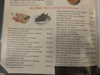 Carte du Ristorante Grano à Rome