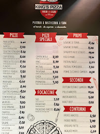 Menu du King's Pizza à Vada