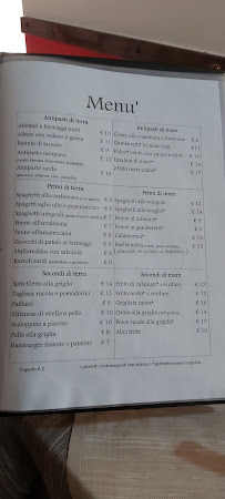 Carte du Ristorante Pizzeria Jolly à Castellamonte