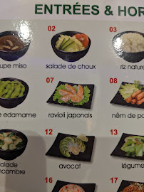 Restaurant de sushis Sushi Fuji à Paris (la carte)