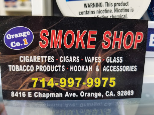 Orange CO1 smoke shop