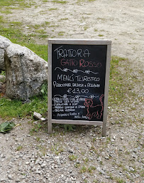 Trattoria bar Gatto Rosso à Val Masino menu