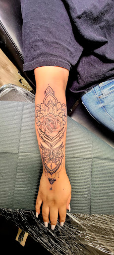 Explore bass fishing tattoo ideas, creative tattoo ideas in Conway, available at Primal Urge Tattoos