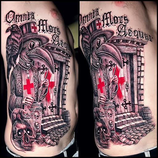 Explore broken heart tattoo ideas for guys, creative tattoo ideas in Wahiawa, available at American Made Tattoo