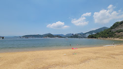Foto von South Bay Beach von Klippen umgeben