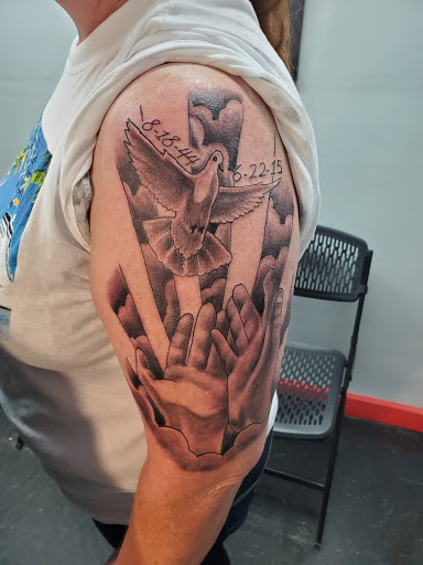 Explore lemon tattoo ideas, creative tattoo ideas in Shelby, available at Ink Link Tattoos