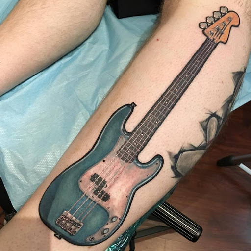 Explore man leg tattoo ideas, creative tattoo ideas in Redwood City, available at Gods & Titans Tattoo