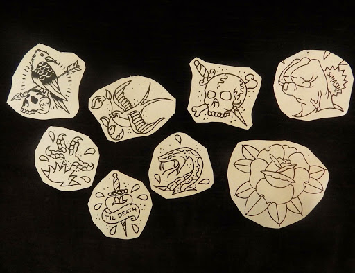 Explore mexican hand tattoo ideas, creative tattoo ideas in Norman, available at Studio Ink