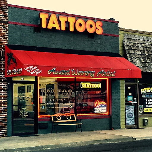 Body Shop Tattoo & Piercings, 24 E Main St, Cartersville, GA 30120, USA, 