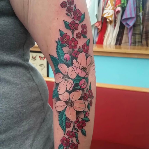 Explore leg tattoo ideas, creative tattoo ideas in Everett, available at Sunken Ship Tattoos