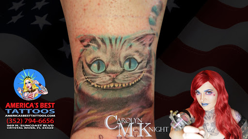 Explore road trip tattoo ideas, creative tattoo ideas in Crystal River, available at Americas Best Tattoos