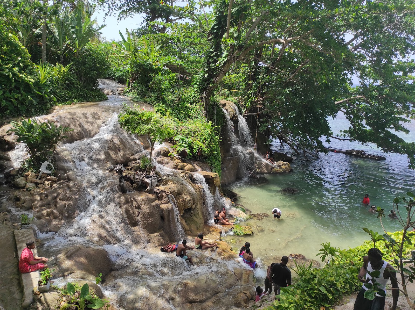Photo of Little Dunn's River Beach with rocks cover surface